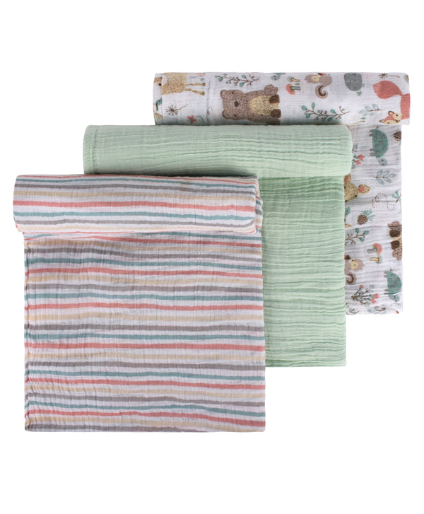 Abracadabra Swaddles (Set Of 3) - Woodland