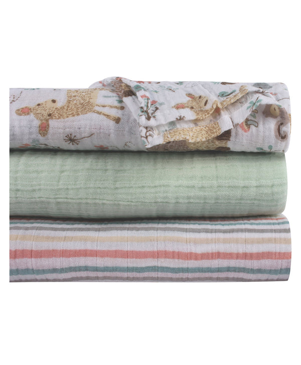 Abracadabra Swaddles (Set Of 3) - Woodland
