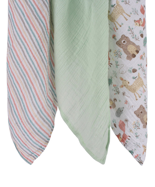 Abracadabra Swaddles (Set Of 3) - Woodland