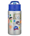 ONS Kids Stainless Steel Water Bottle Sports Theme Blue - 530 ml