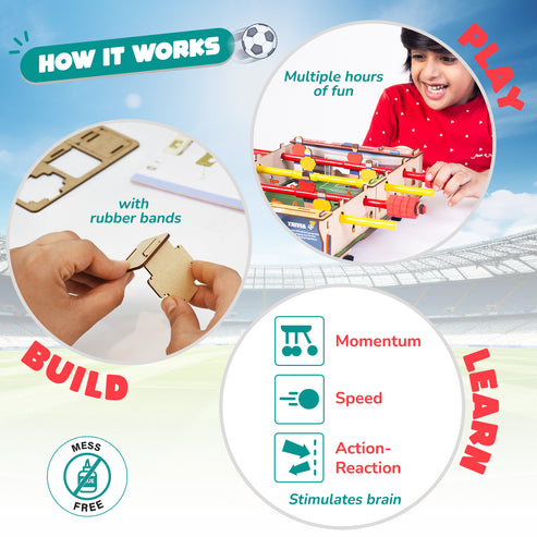 Smartivity DIY Foosball Tabletop Football STEM Construction Game 6Y+