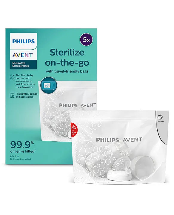Philips Avent Microwave Steam Sterilizer Bags β Pack of 5 | SCF297/05