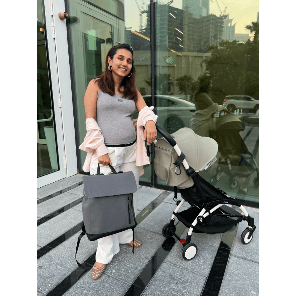 BÉABA Oslo Diaper Backpack 19L – Mineral Grey