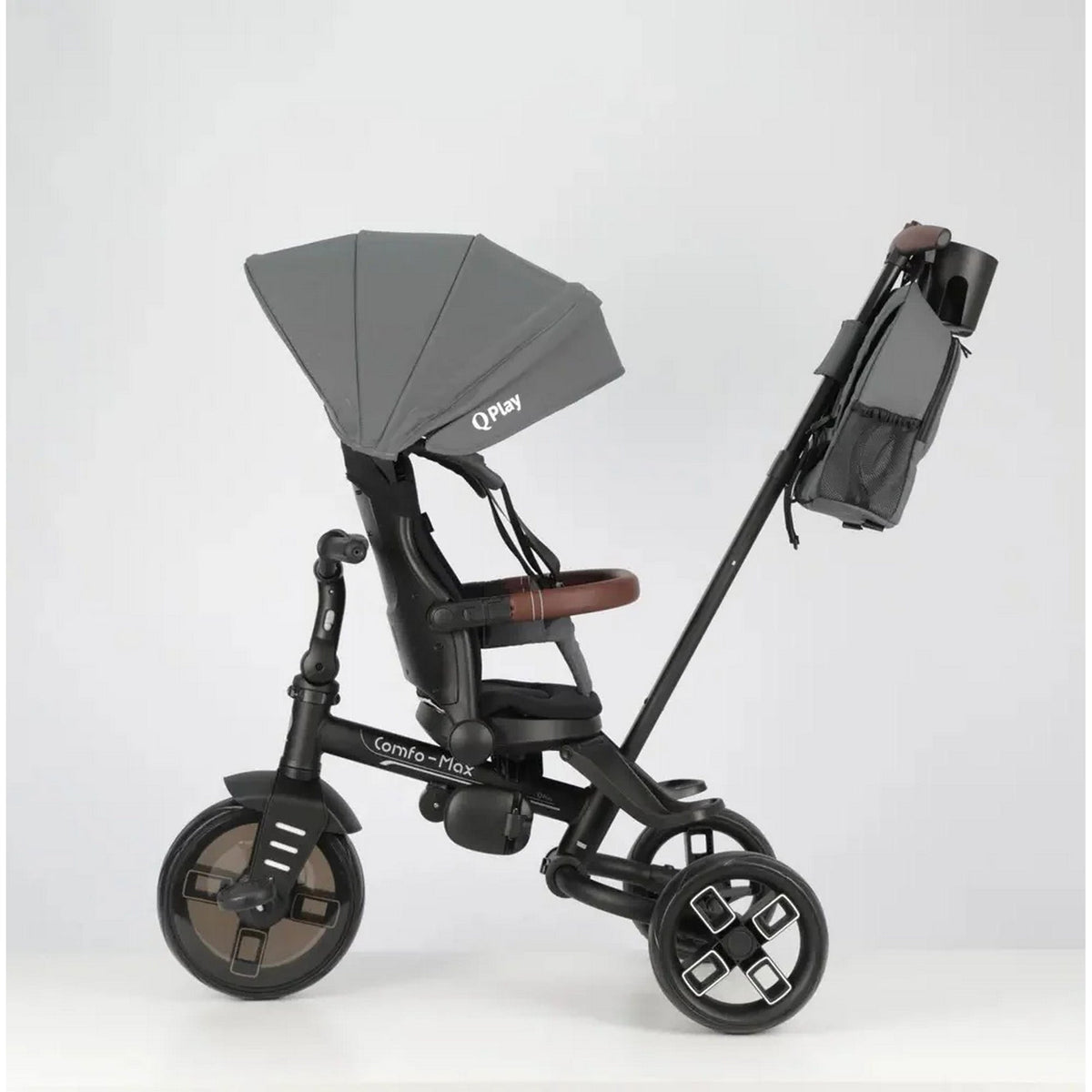 QPlay Comfo Max 7-in-1 Trike 10 Months to 6 Years Grey