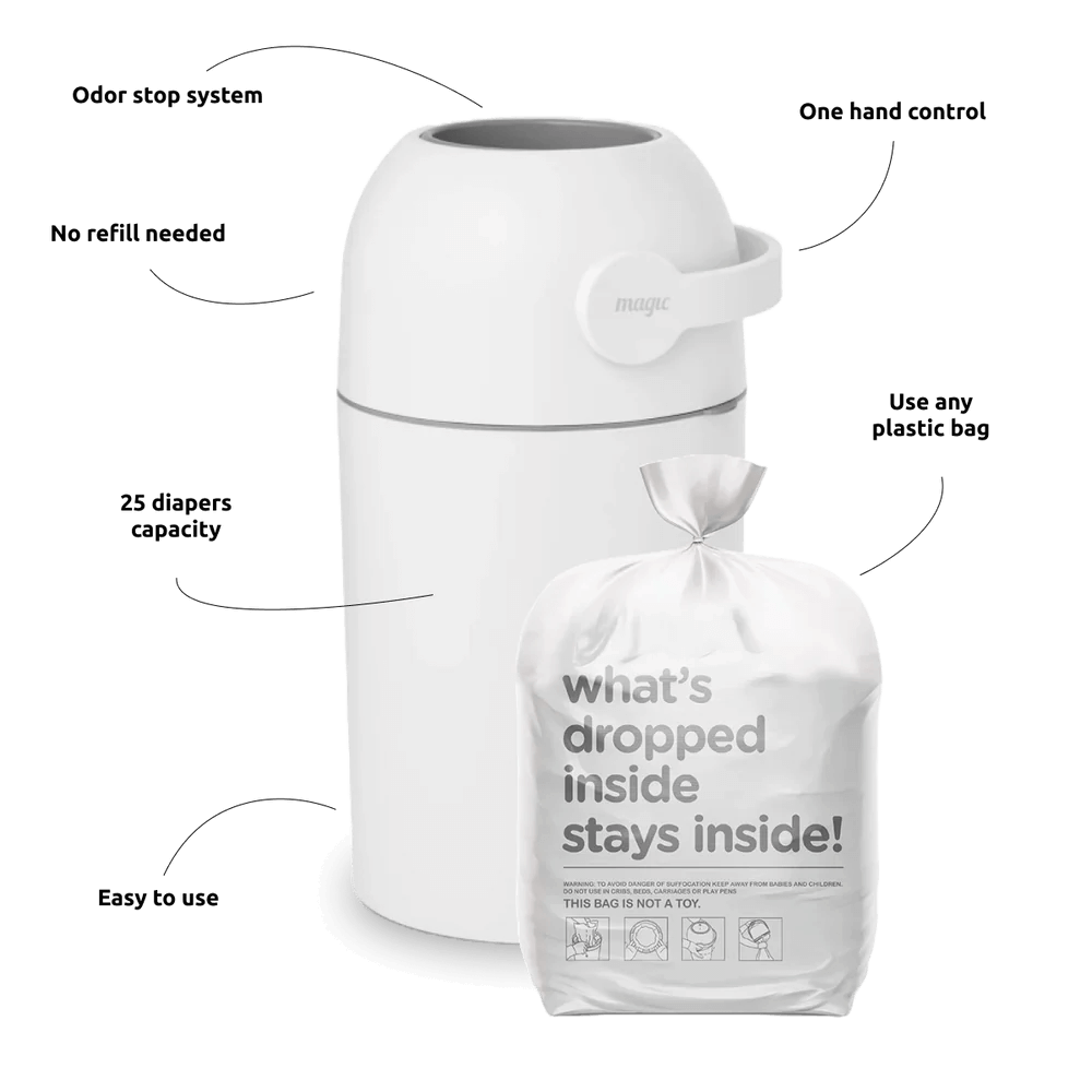 Magic Diaper pail Majestic - Beige