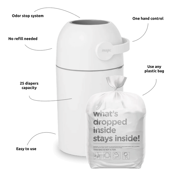 Magic Diaper pail Majestic - Beige