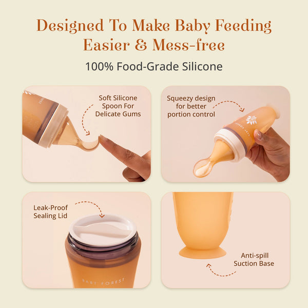 Baby Forest Pyaara Poshan Baby Spoon Bottle Feeder 100 ml