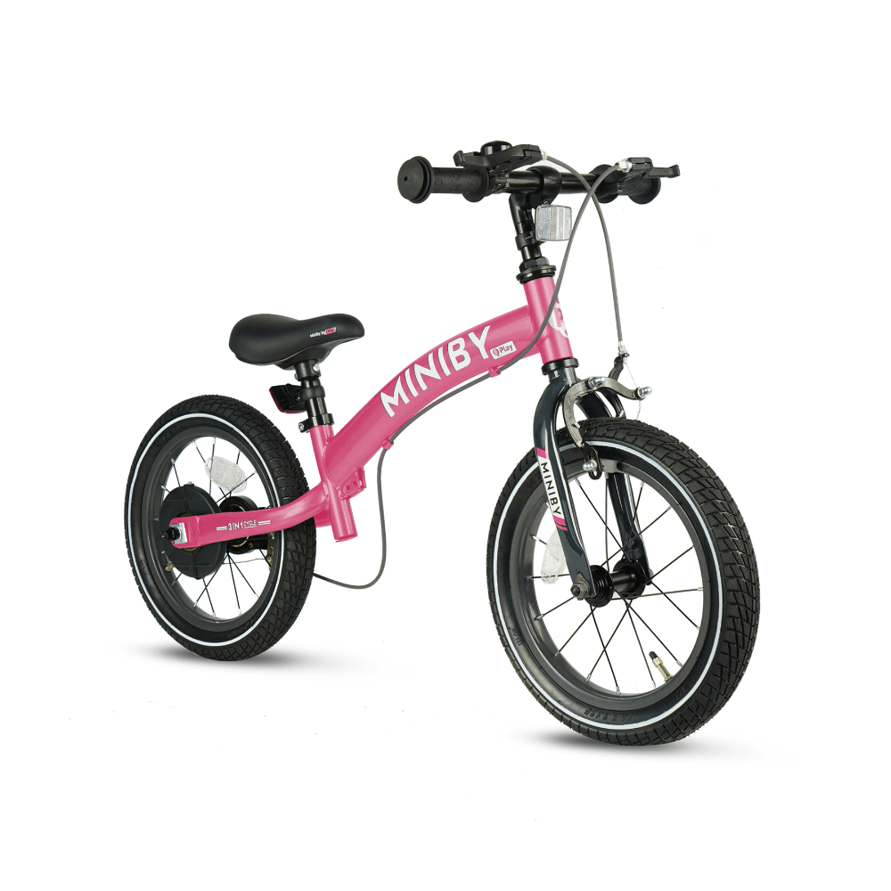 QPlay Miniby Air 3-in-1 Kids Bike 14 Inch Pink