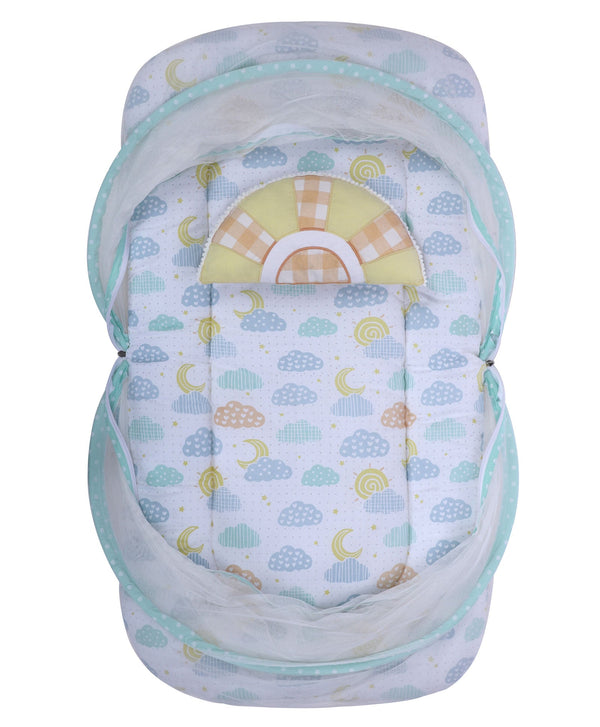 Abracadabra Gadda Set With Mosquito Net - Lost In Clouds