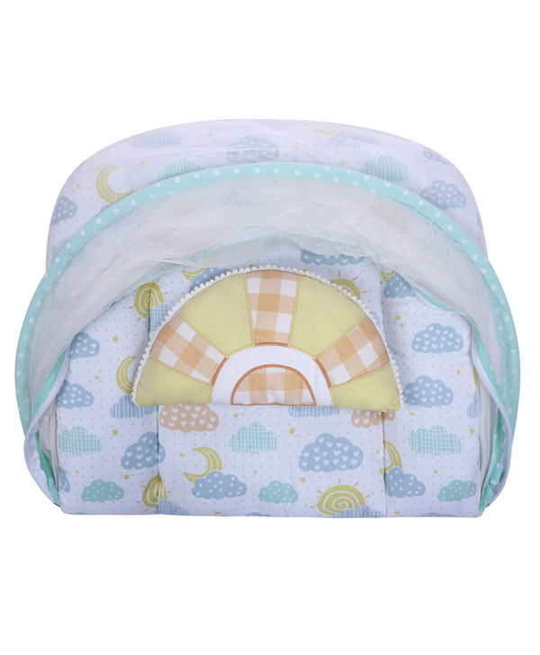 Abracadabra Gadda Set With Mosquito Net - Lost In Clouds