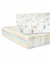 Abracadabra Sleepy Friends Cotton Flat Cot Sheets – Set of 2