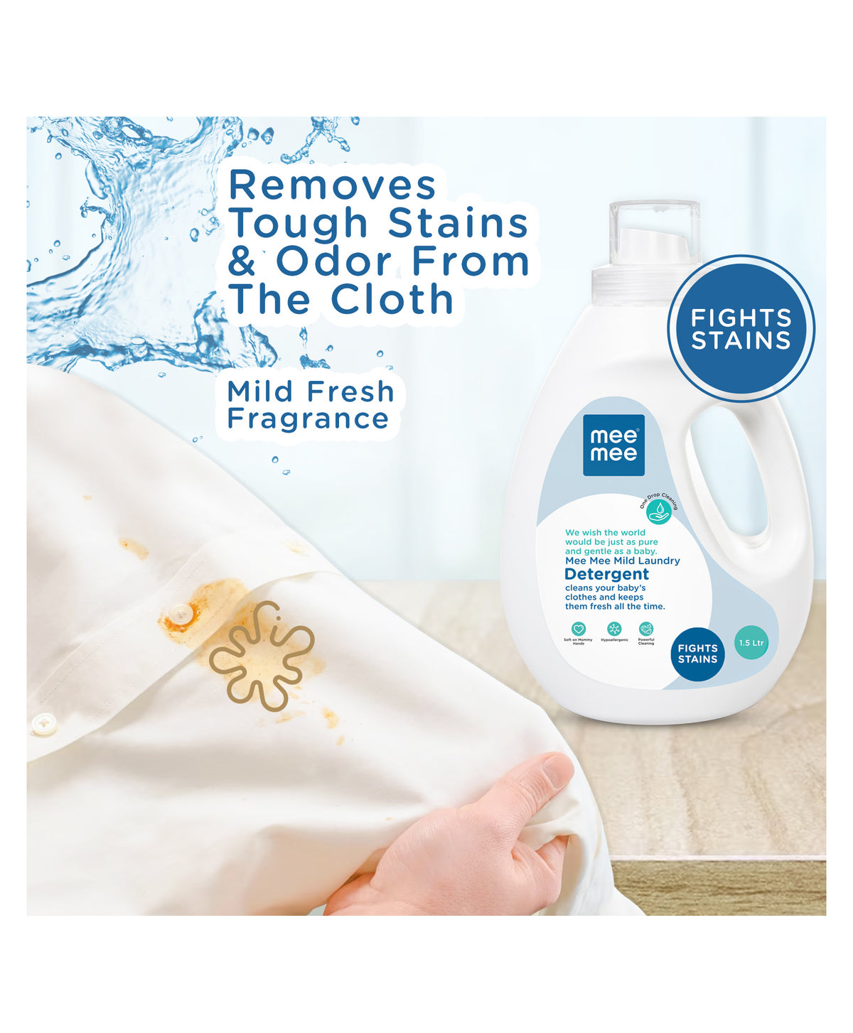 Mee Mee Mild Baby Liquid Laundry Detergent 1.5L