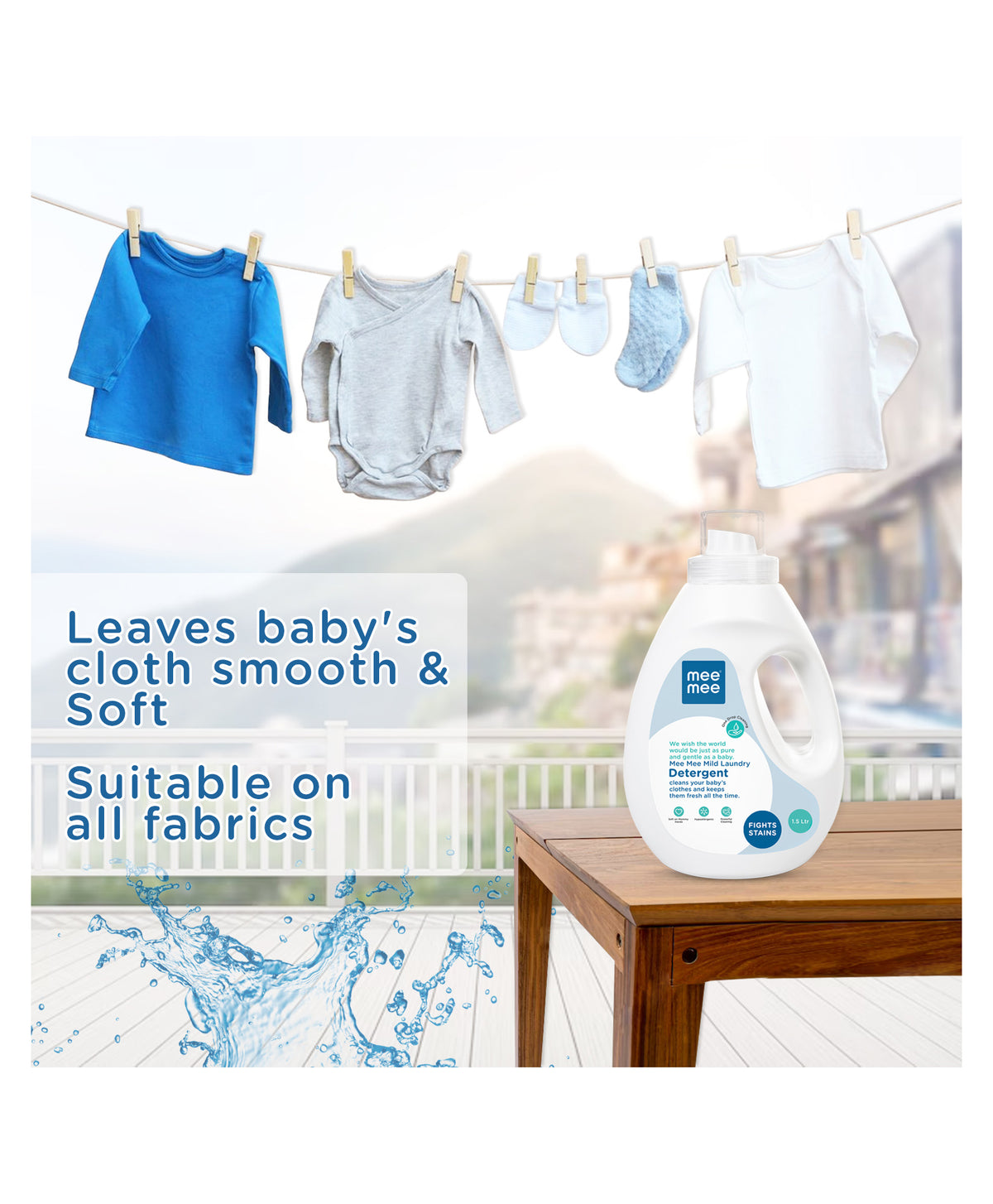 Mee Mee Mild Baby Liquid Laundry Detergent 1.5L