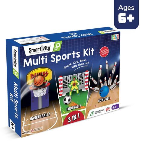 Smartivity Multi Sports Kit 3-in-1 DIY STEM Sports Game 6Y+