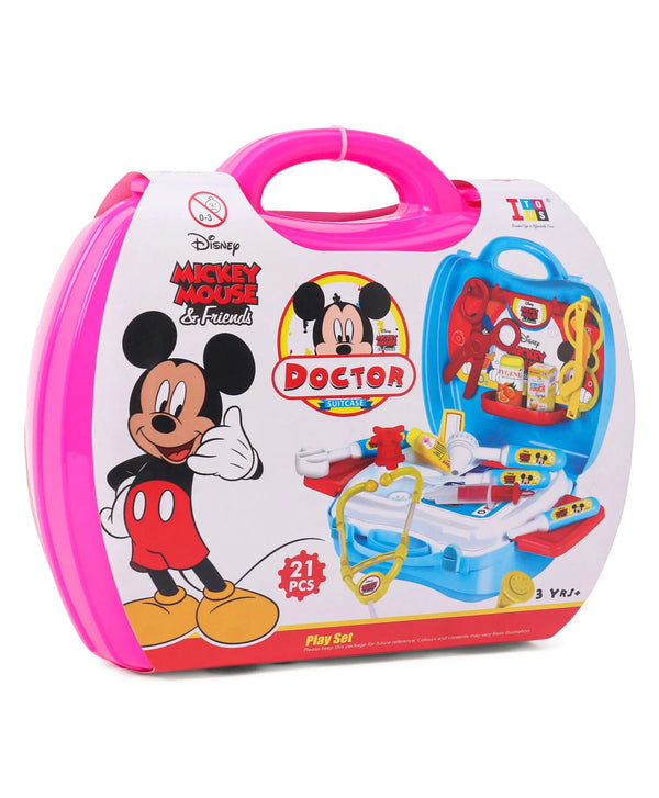 Disney Mickey Role Play Doctor Suitcase Kit of 21 Pieces