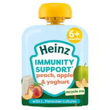 Heinz Immunity Support Peach & Yoghurt with Apple Baby Food Pouch 85 g 6m+