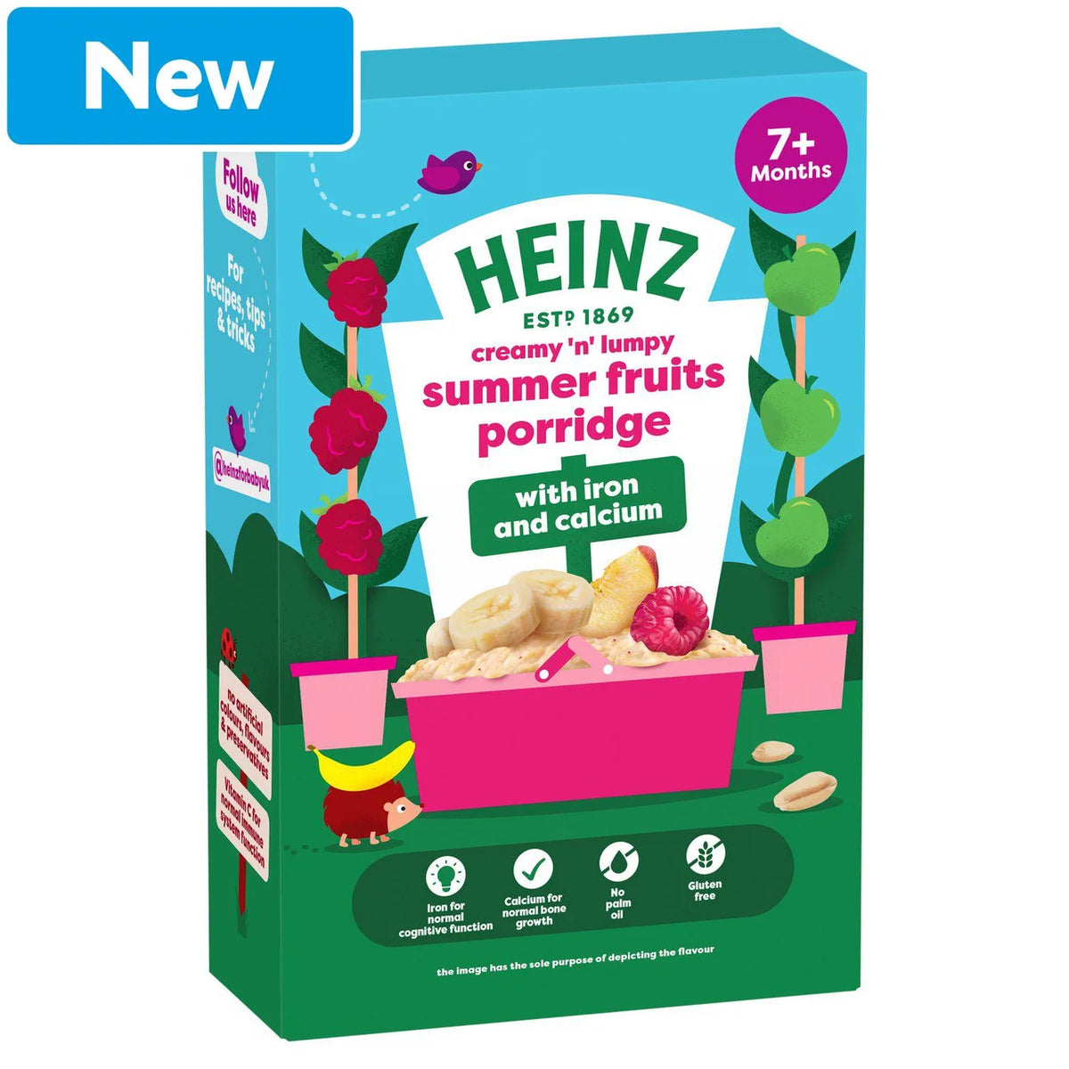 Heinz Summer Fruits Porridge Baby Food – 7+ Months, 200g