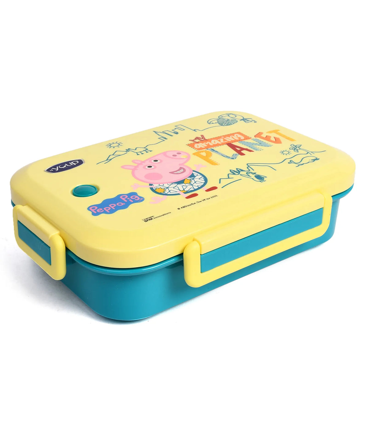 Youp Stainless Steel Silicone Rings Kids Lunch Box - Pegga Pig