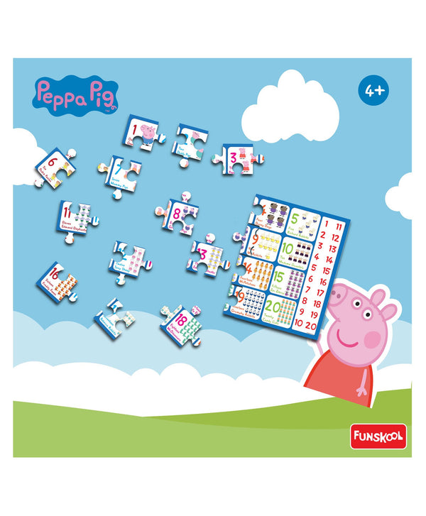Funskool Peppa Numbers 1 To 20 Floor Puzzle - 60 Pieces