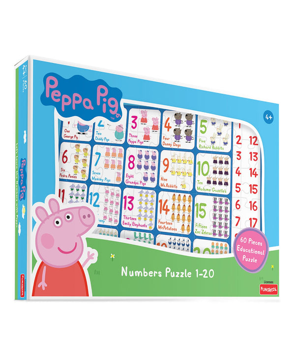 Funskool Peppa Numbers 1 To 20 Floor Puzzle - 60 Pieces