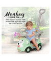 Dash Monkey 3 in 1 Ride on for Kids (2 Years Plus) Musical Push Car with Parental Handle