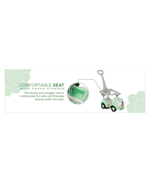 Dash Monkey 3 in 1 Ride on for Kids (2 Years Plus) Musical Push Car with Parental Handle