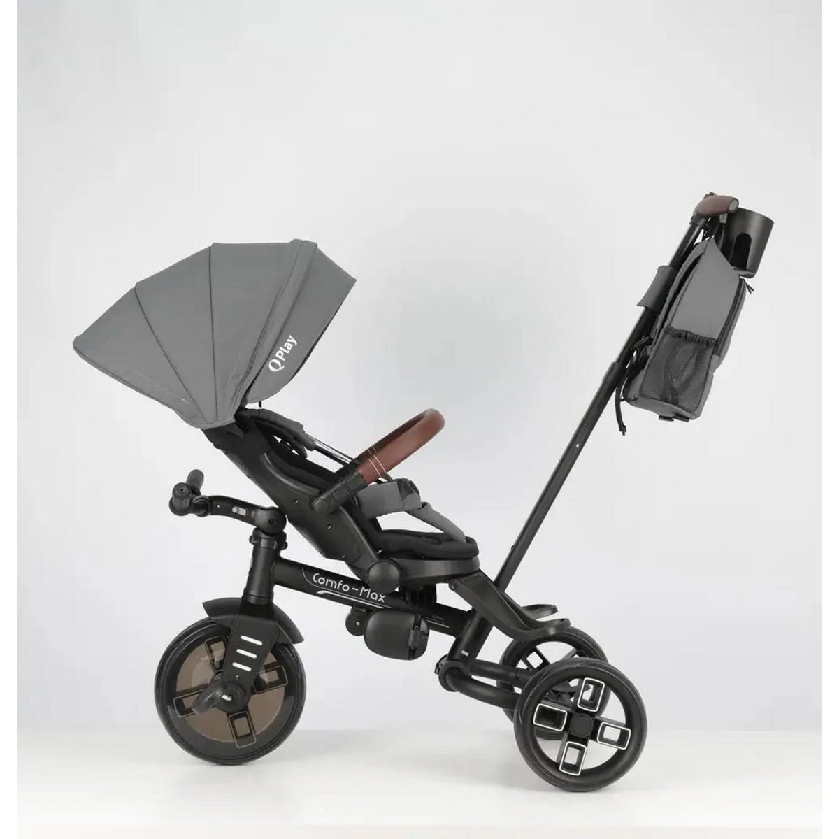 QPlay Comfo Max 7-in-1 Trike 10 Months to 6 Years Grey