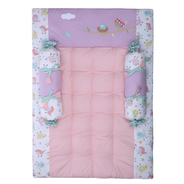 Abracadabra Gadda Set With Two Bolsters - Chirpy Bird