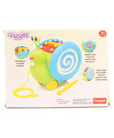 Giggles Pull Along Musical Toy Snail 12M+ – Multicolor