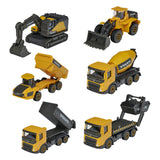 Majorette Volvo Construction 3-Piece Set 7.5 cm Yellow & Black