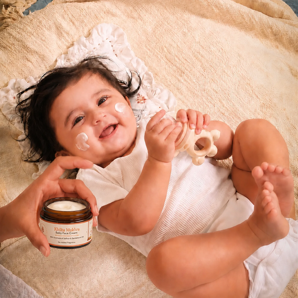 Baby Forest Khilta Mukhra Baby Face Cream with Saffron & Shea Butter – 50 g