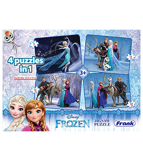 Frank Frozen 4 Puzzles in 1 3Y+