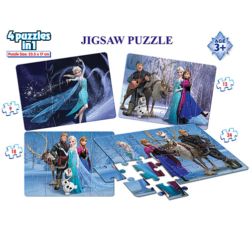Frank Frozen 4 Puzzles in 1 3Y+