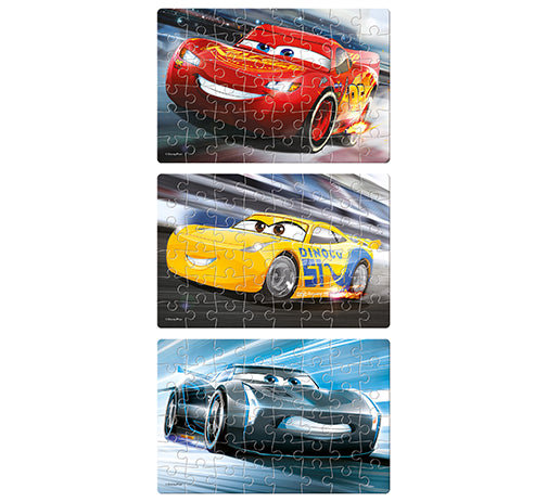 Frank Cars 3 Puzzles In 1 5Y+