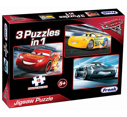 Frank Cars 3 Puzzles In 1 5Y+