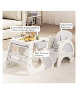 R for Rabbit Grow N Play 5-in-1 Convertible High Chair Standard Size White