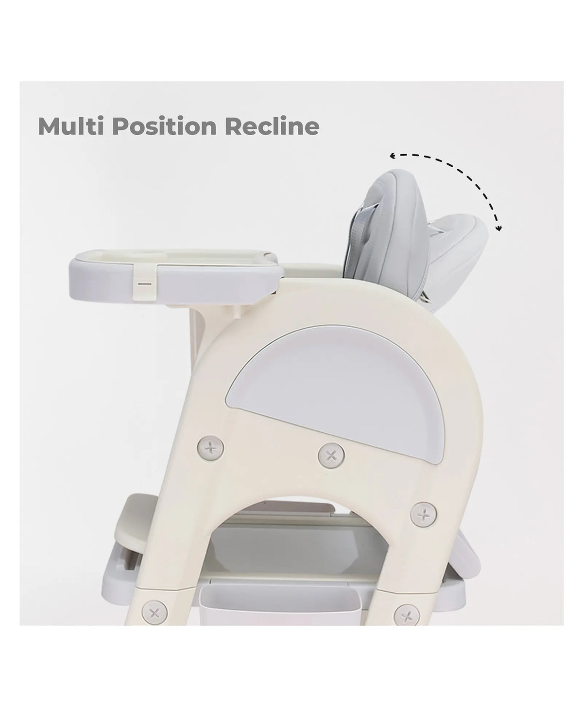 R for Rabbit Grow N Play 5-in-1 Convertible High Chair Standard Size White
