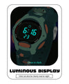 Spiky Eva18 Printed Strap Round Sports Digital Watch 3–14Y Green