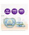 Philips Avent Ultra Air Soother 0-6Months - Green Blue (Pack Of 2)