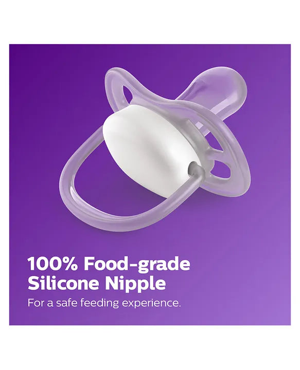 Philips Avent Ultra Air Soother 0–6 Months – Green & Purple | Pack of 2