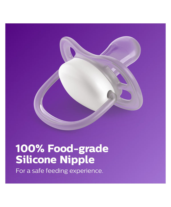 Philips Avent Ultra Air Soother 0-6Months - Green Purple (Pack Of 2)