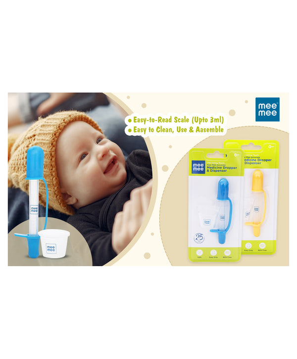 Mee Mee 2 in 1 Accurate Medicine Dropper Cum Dispenser - Assorted Colour