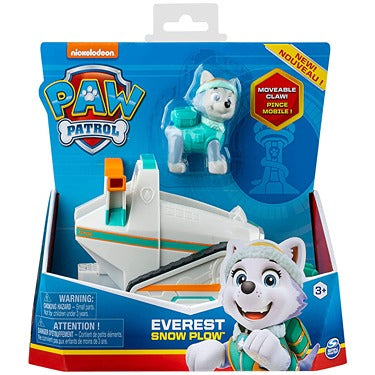 Paw Patrol Everest’s Snow Plow Vehicle with Collectible Figure