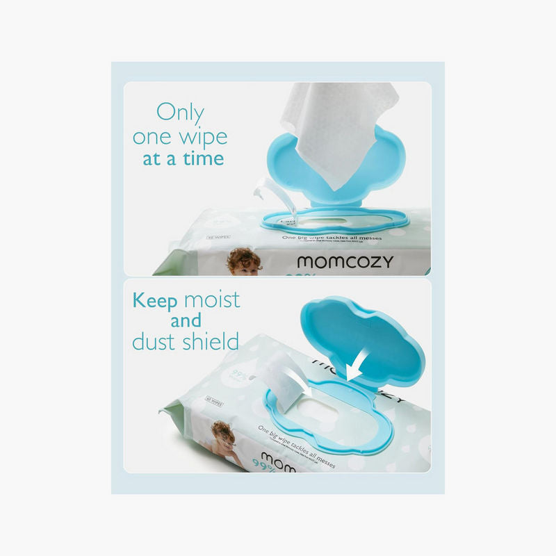 Momcozy 99% Water Baby Wipes - Pack Of 60