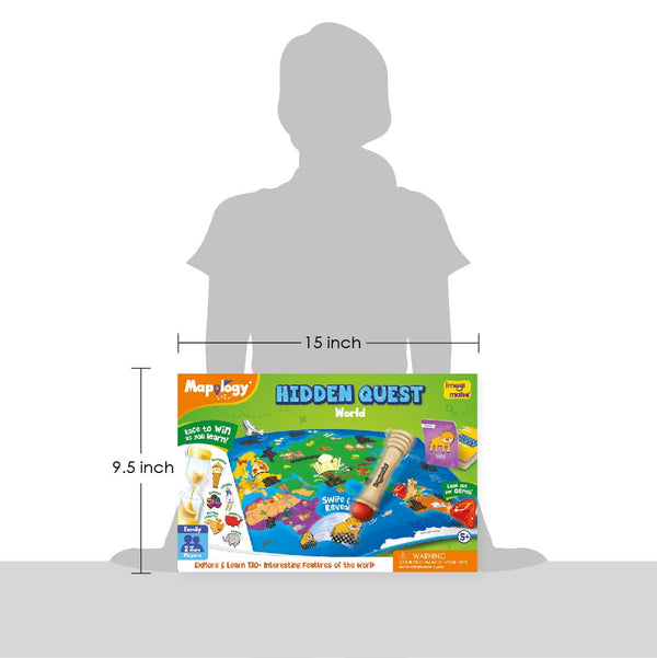 Mapology Imagimake Hidden Quest World Map Board Games