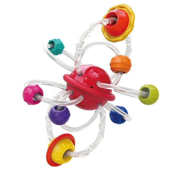 Hola Planet Hand Catching Ball Sensory Teether 17 x 16 x 9 cm Multicolor