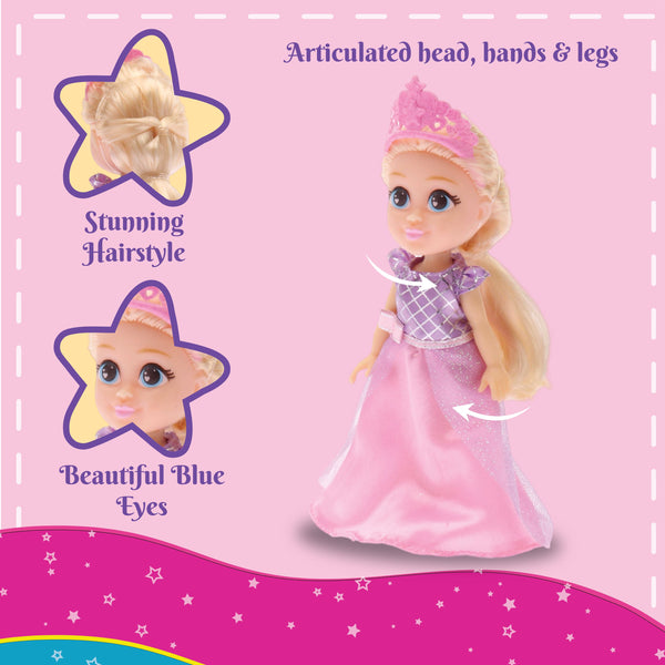 WinMagic Li'l Diva Princess-Fiona, 6 Inch Doll