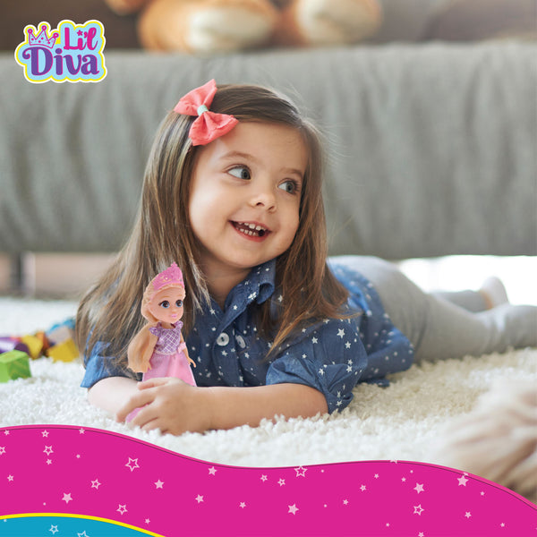 WinMagic Li'l Diva Princess-Fiona, 6 Inch Doll