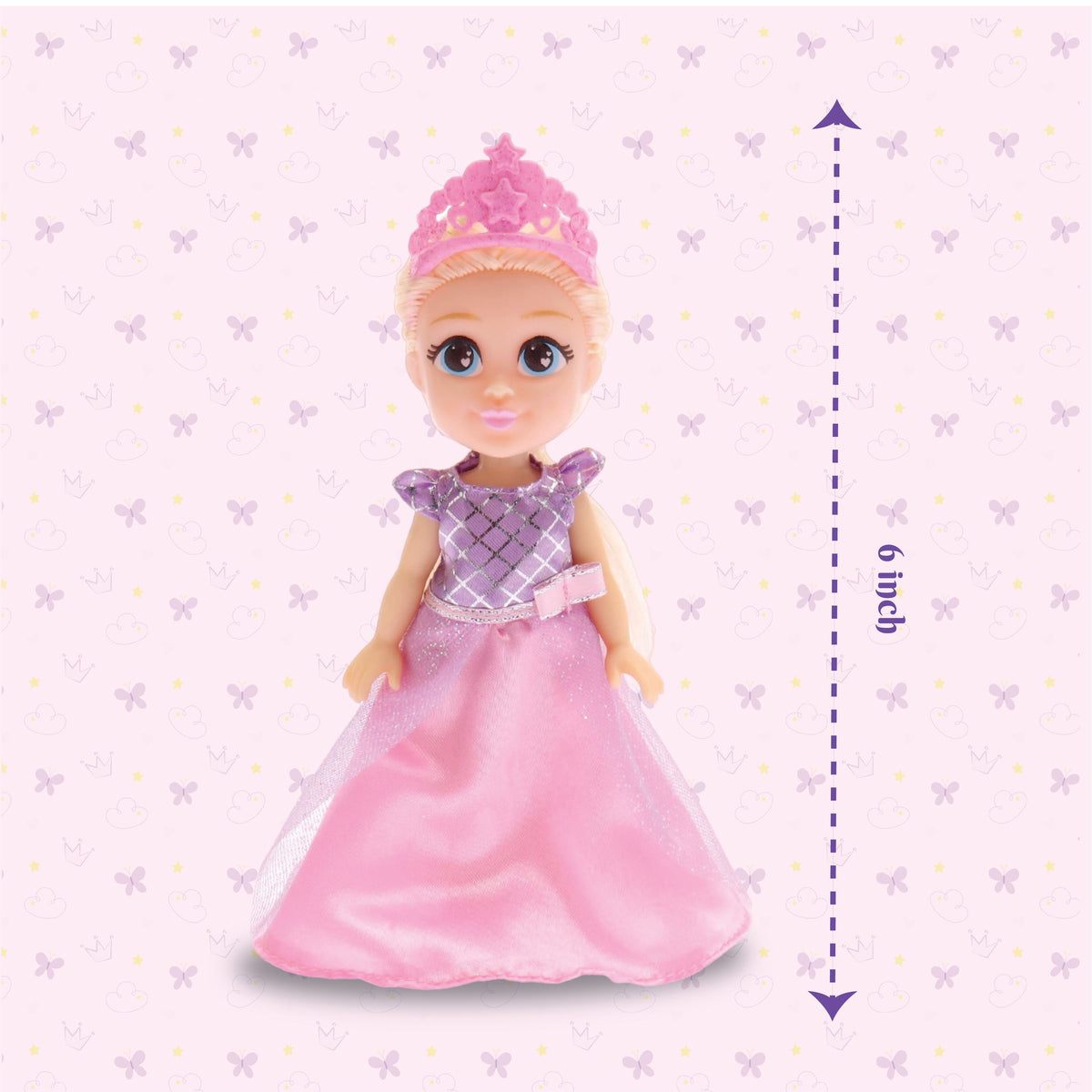 Li'l Diva Princess Fiona Doll 6 Inch Multicolor