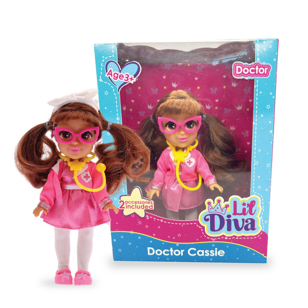 WinMagic Li'l Diva Doctor-Cassie, 6 Inch Doll